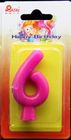 Birthday Number Candles Colorful pure Color (0-9)number candle 