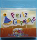 Spanish Happy Birthday Shaped Birthday Candles With Plastic Toothpick Unusual Design